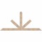 Ekena Millwork Saratoga Smooth Timber Gable Bracket, Douglas Fir, 96"W x 44"H x 1 1/2"D x 5 1/2"F, 11/12 Pitch GBW096X44X0206SAR00SDF - alternate 1
